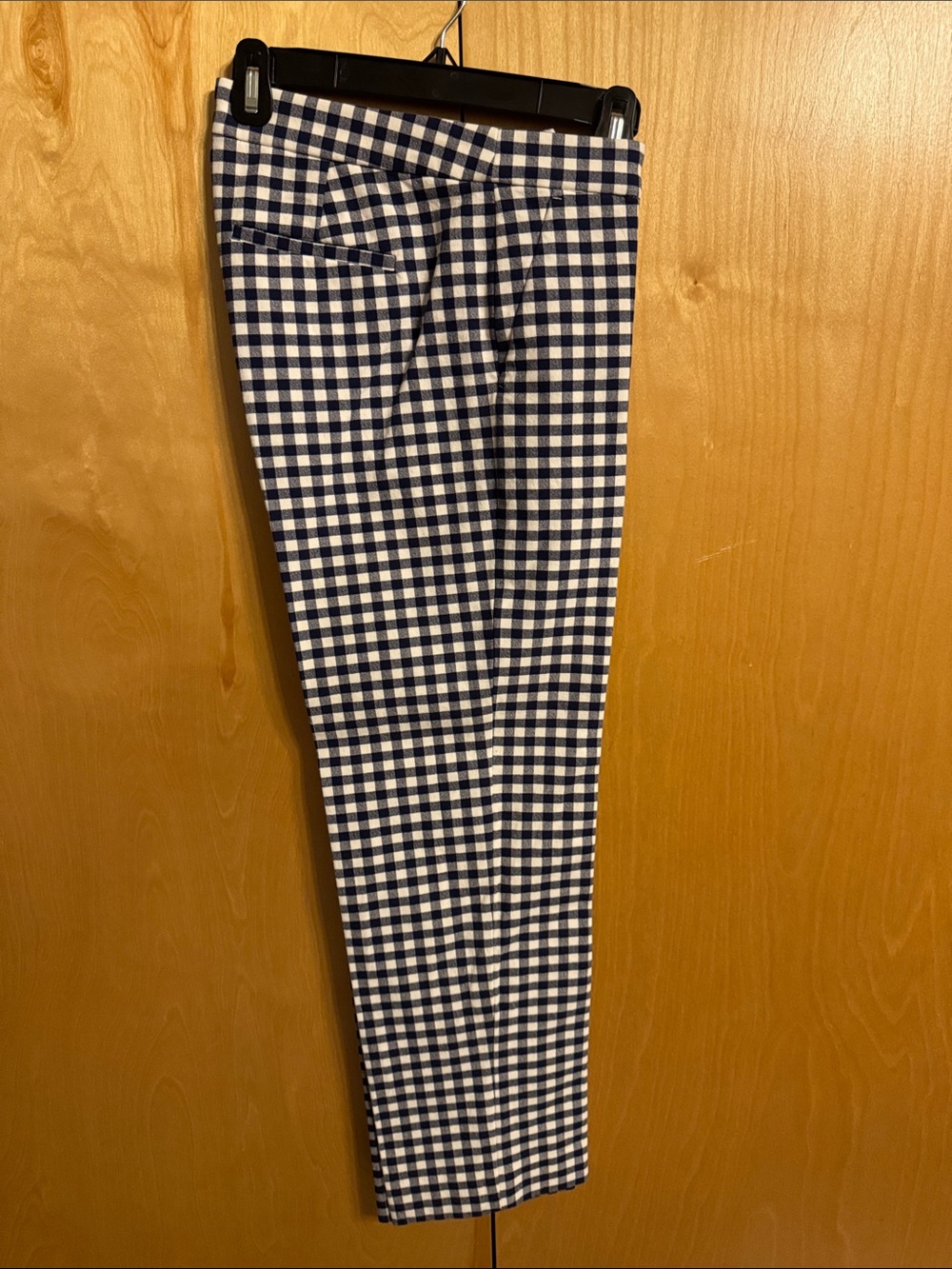 J. Crew Navy and White Gingham Blazer & Trouser Set. - Picture 6 of 8